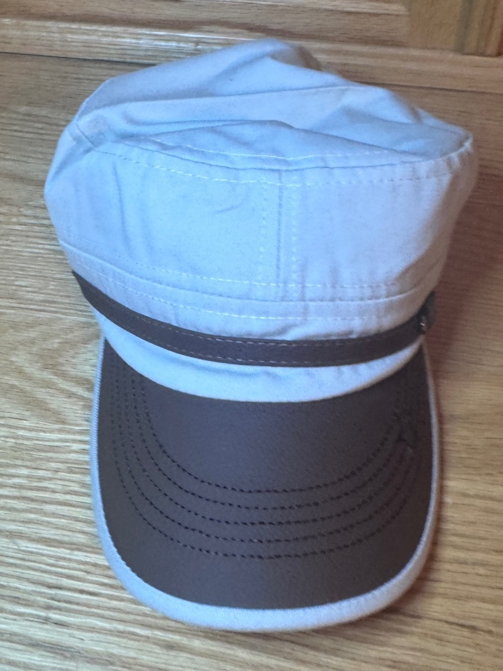 New Cream Women's Fashion Cadet - Style Patrol Cap Adjustable One Size 8.5in